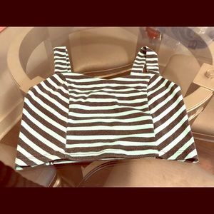 Crop top blouse bralette